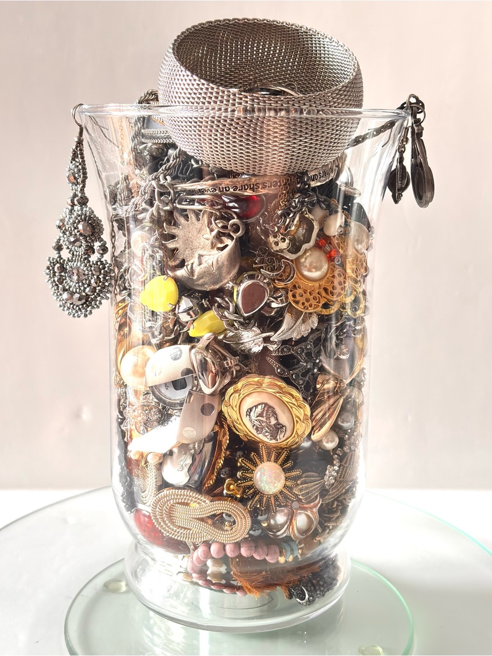 Huge Jewelry Jar Treasure Mix